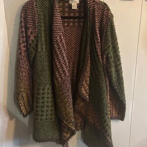 Orvis Multicolor Patterned Cardigan